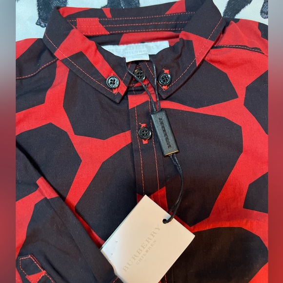 Burberry 6m button down shirt - Picture 3 of 4